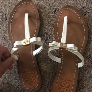 Tory Burch White Sandals
